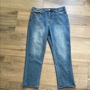 Frye Jeans Womens 12/31 Blue Medium Wash High Rise Straight Leg Stretch Ankle